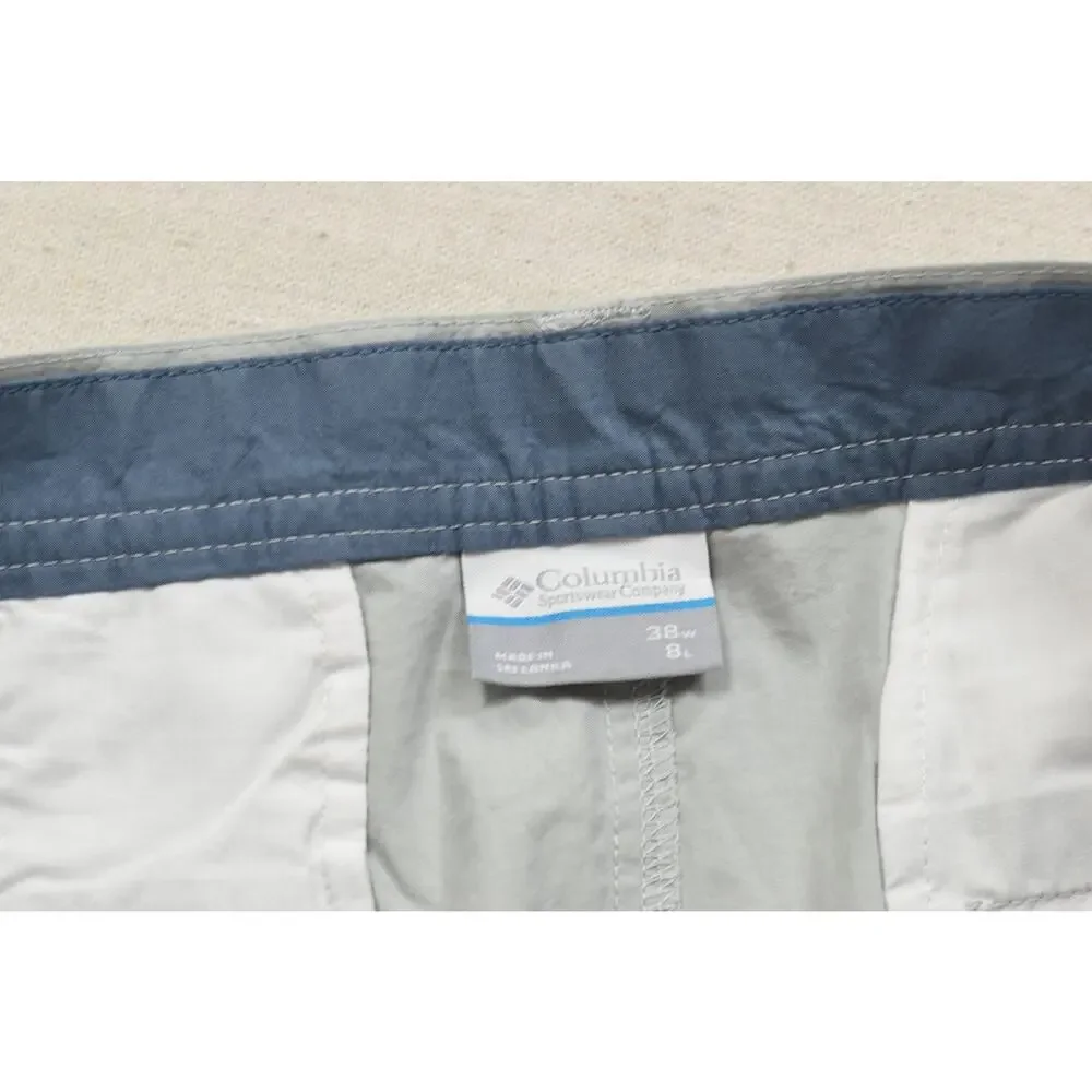 Columbia Men's Size 38w Grey Cotton Casual Outdoor Walking Shorts 8