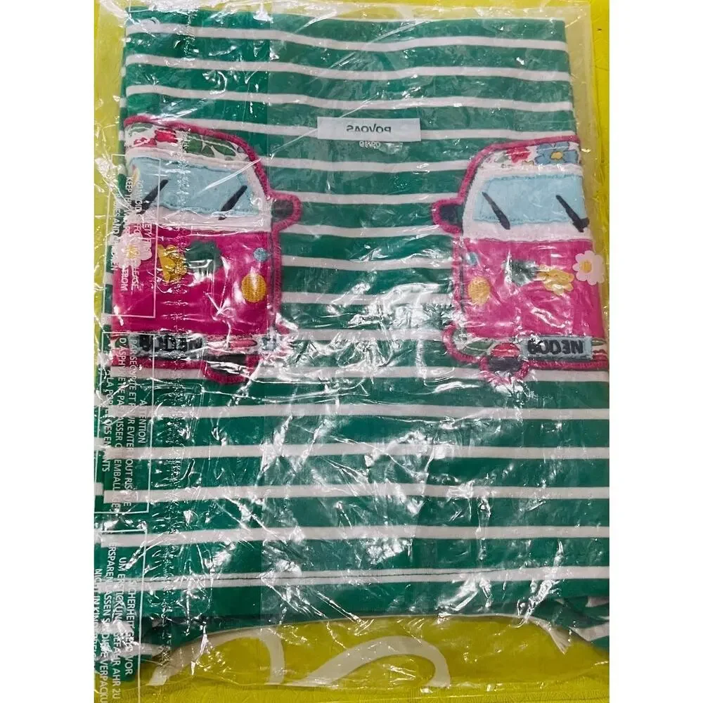 NWT❤️Mini Boden Summer Appliqué Pocket Tunic Dress sz8/9Y