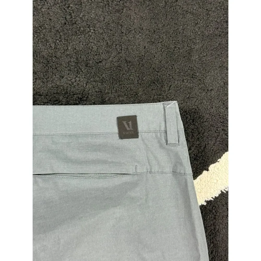 Vuori Pants Mens 36x28 Gray Aim Trouser Stretch Performance Athletic Travel Golf
