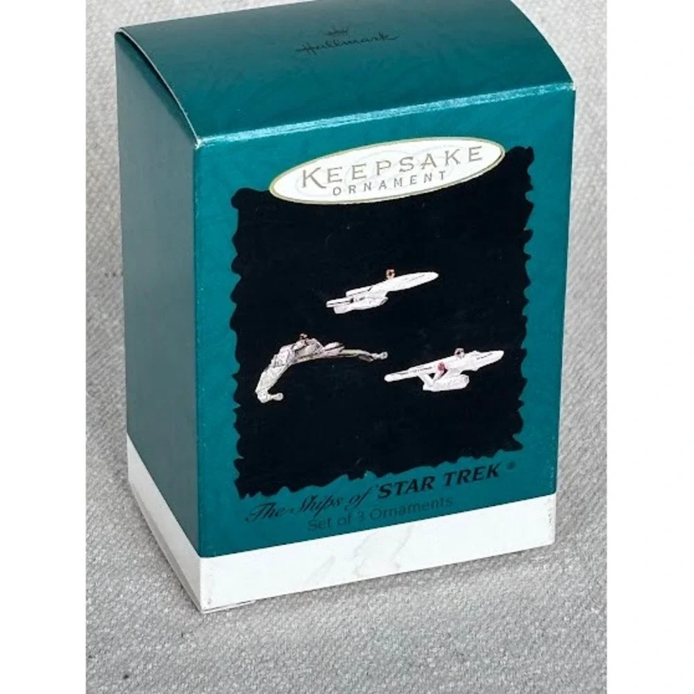 Hallmark Keepsake Ornament The Ships of Star Trek Set of 3 Dated‎ 1995