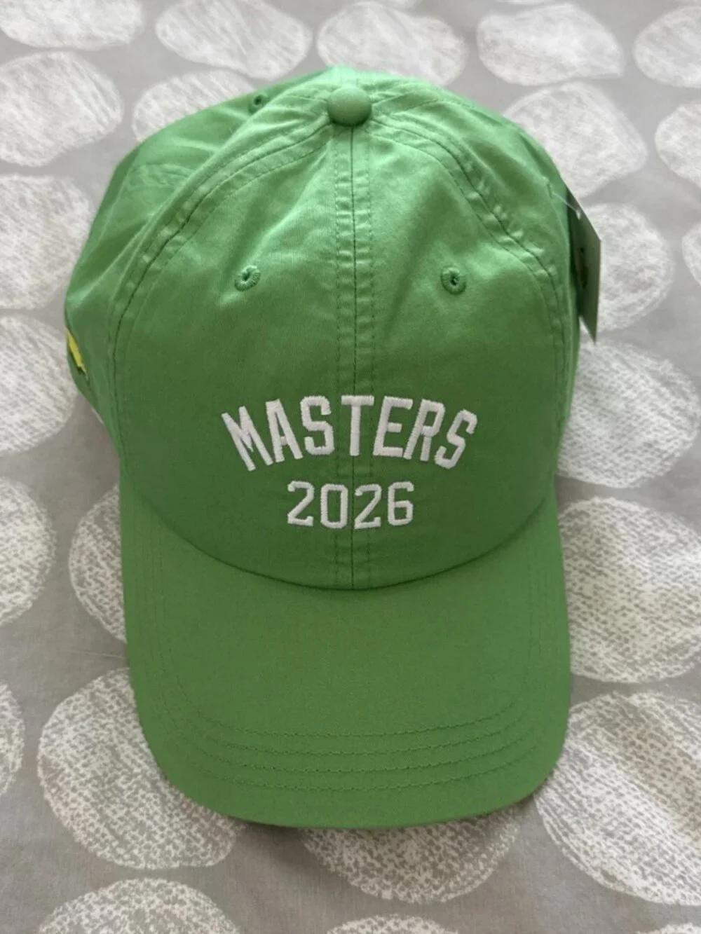 NWT Masters 2026 Ahead Augusta National Golf Green Adjustable Hat Cap One Size