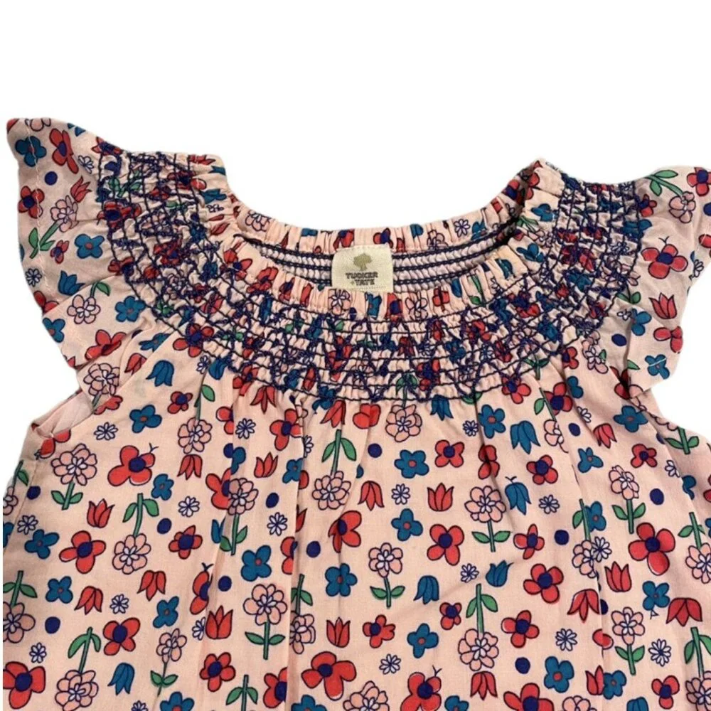 Tucker + Tate 3m Floral Smocked Dress & Bloomers Set