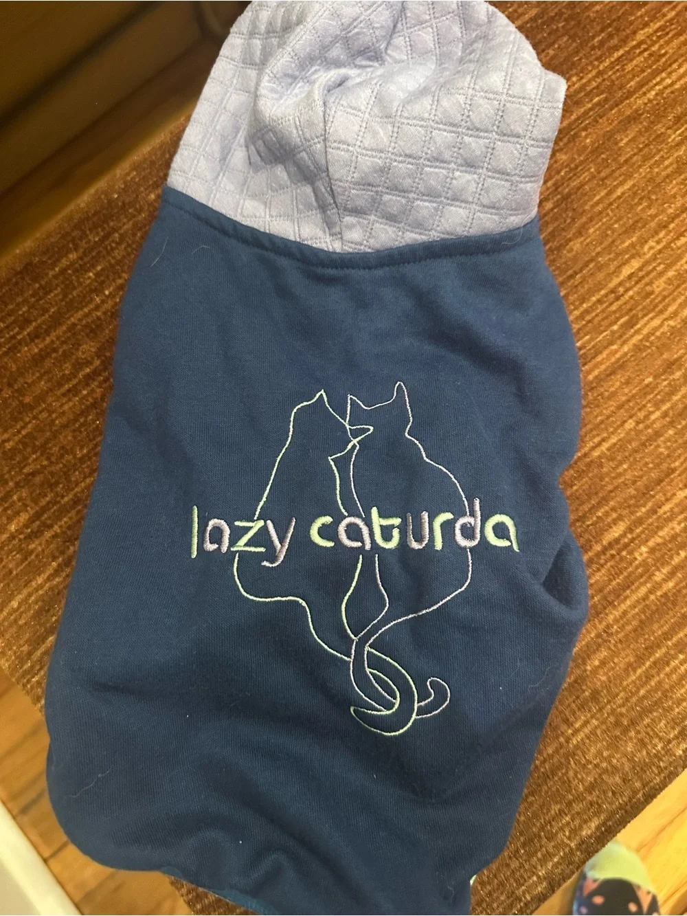 Lazy Caturday Navy Cat Sweatshirt