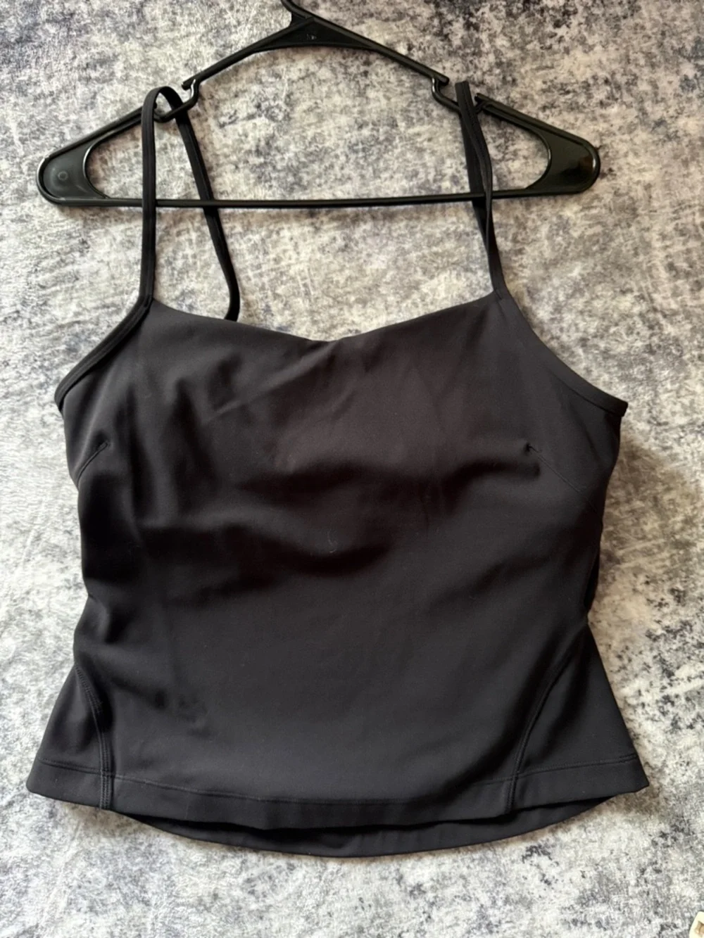 lululemon athletica Black Strappy Layered Tank Top