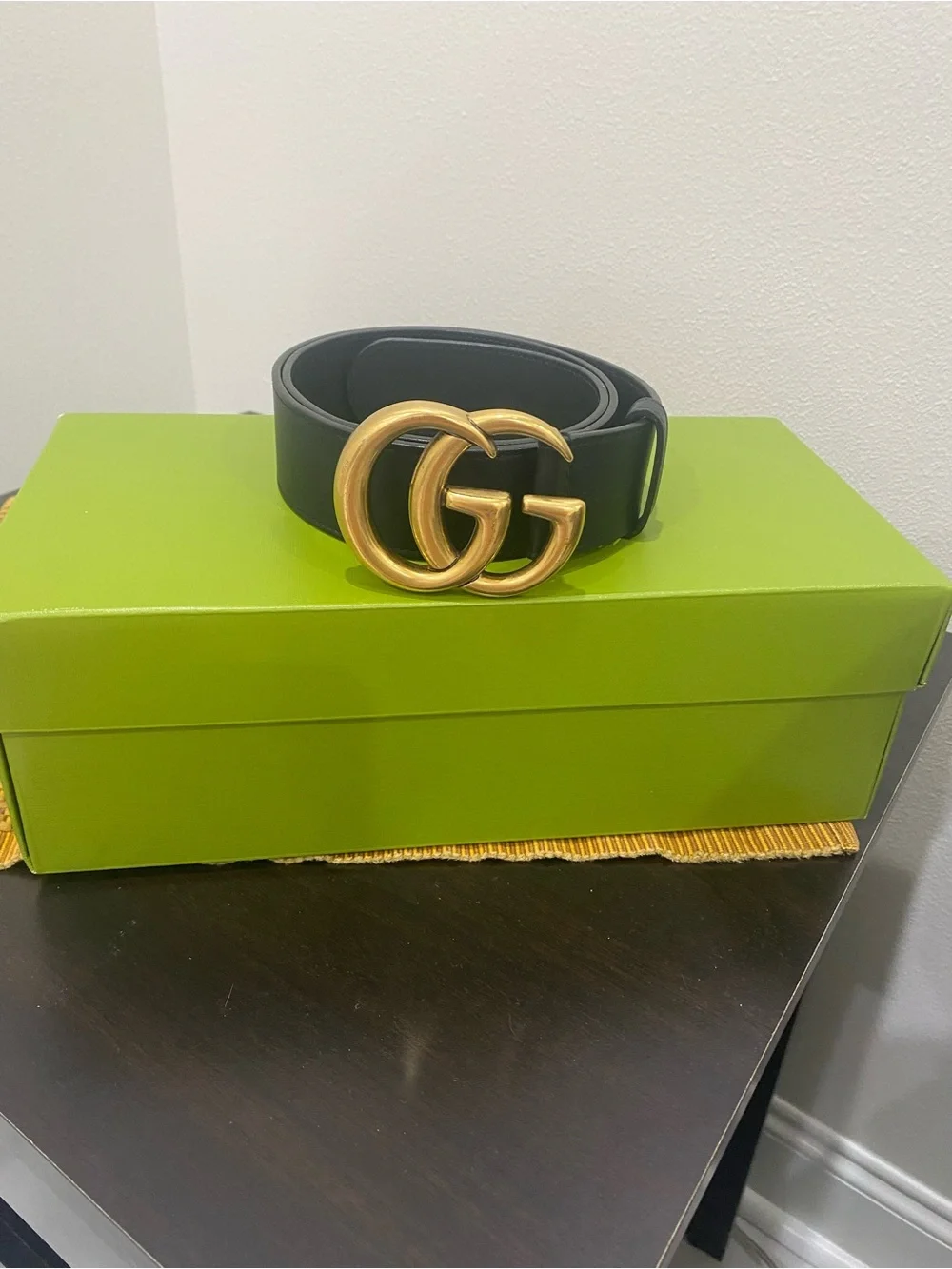 Gucci black leather