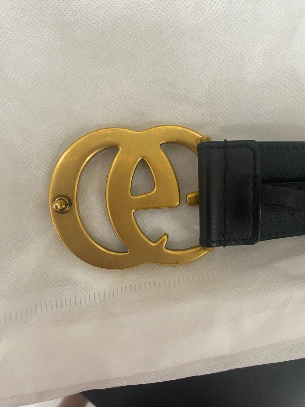 Gucci black leather