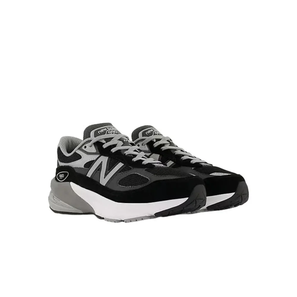 New Balance 990 V6 Kids Size 7 Running Shoes Black/Grey Sneakers GC990BK6 NEW