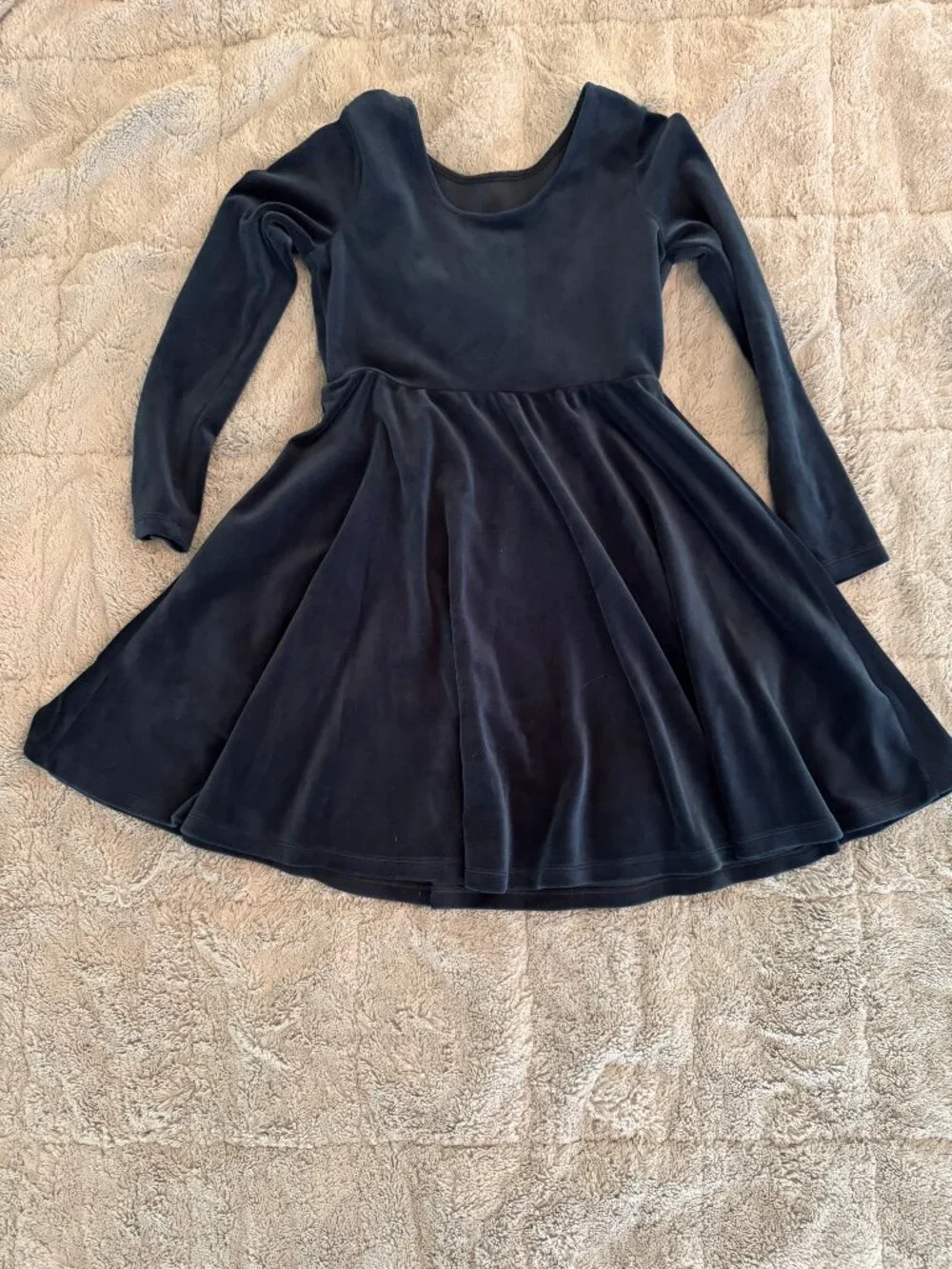 Tea Collection Velour Ballet Dress in Ink