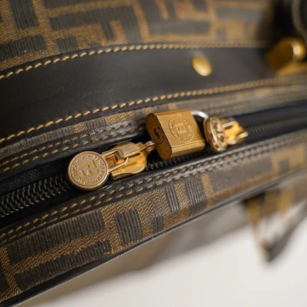 Fendi brown canvas