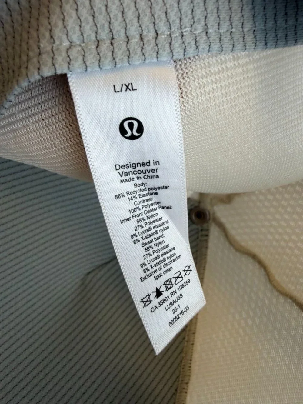 lululemon athletica tags breathability