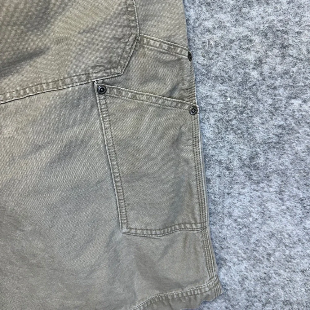 Columbia Carpenter Shorts Mens 38 Khaki Canvas Utility Heavy Duty 00132