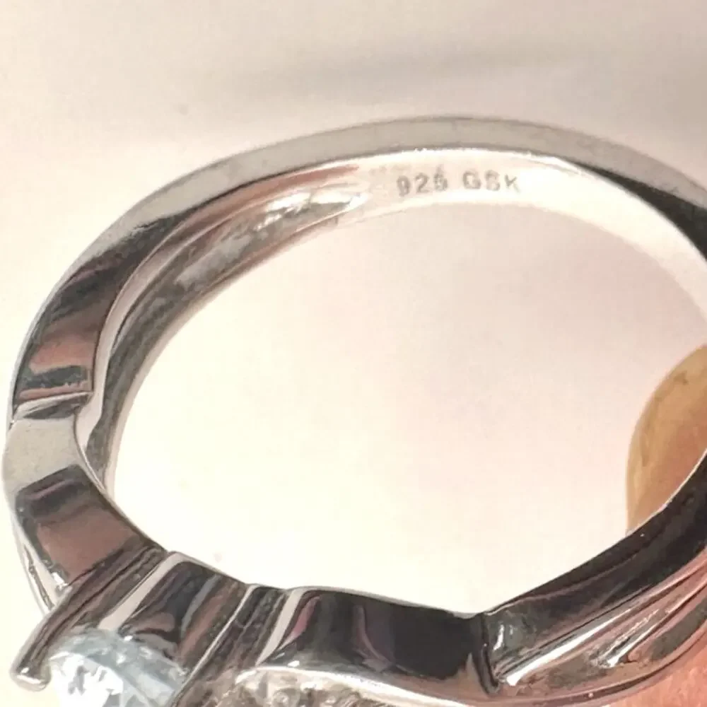 GSK Sterling Silver Ring Pinkie Size 5 Gem Stone Kings Retro Vintage Minimalist