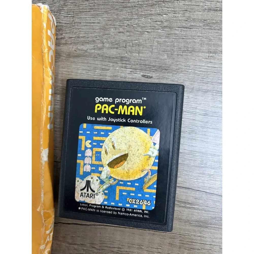 Pac-Man (Atari 2600, 1982) Video Game Cartridge With Box