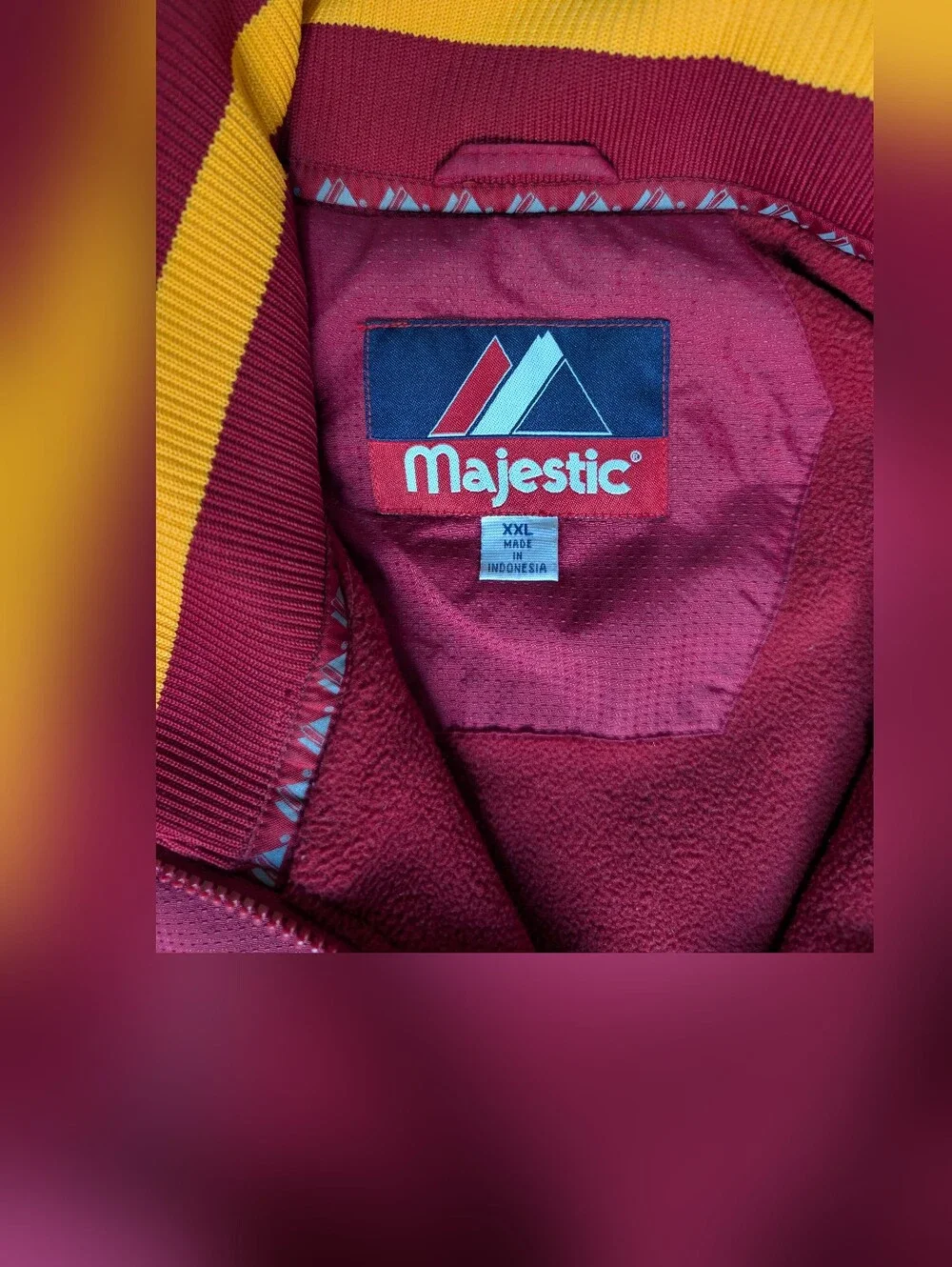 VTG USC Trojans Jacket XXL Majestic NCAA College Red Gold Full Zip Embroidered