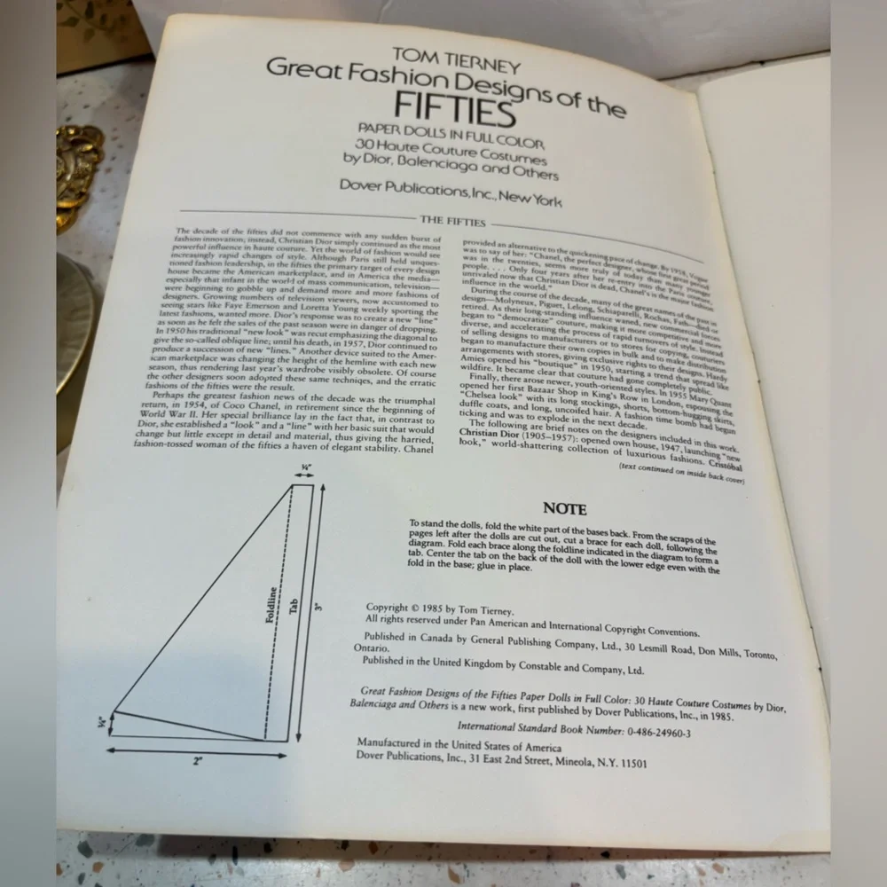 Dover Publications description vintage