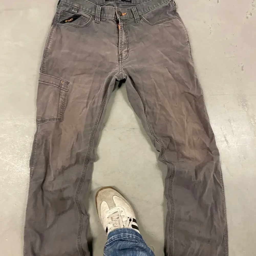 Y2K loose fit ARIAT distressed jeans 32x34