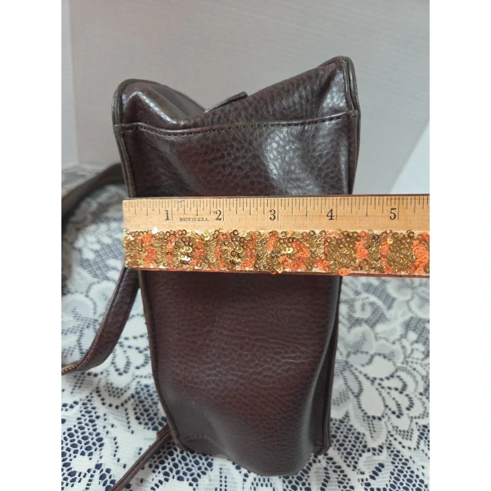 Relic Fossil Backpack/Purse‎ Brown Leather Zippered Pockets Adjustable Straps