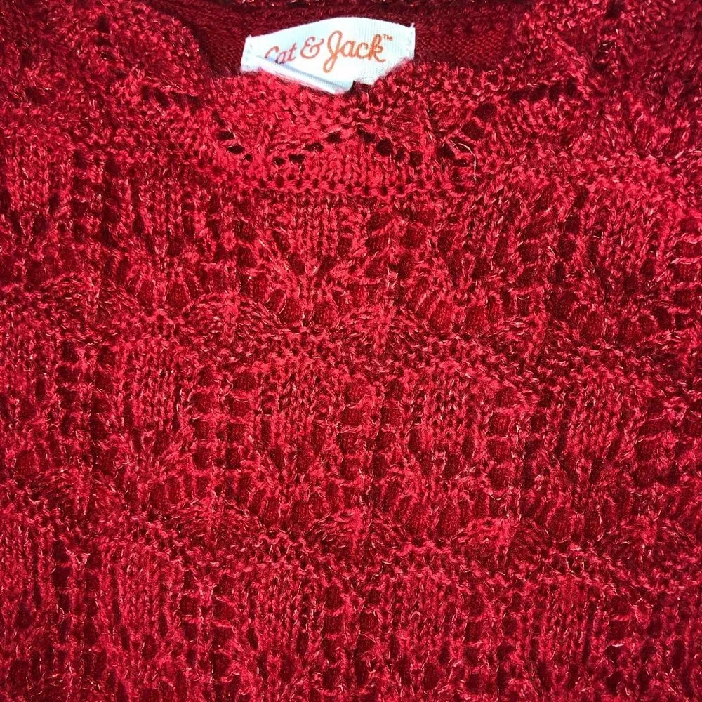 Red Knit Sweater Dress