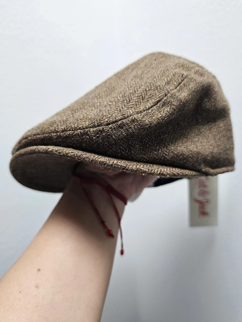 Boys Brown Tweed Flat Cap Size 2T - 5T