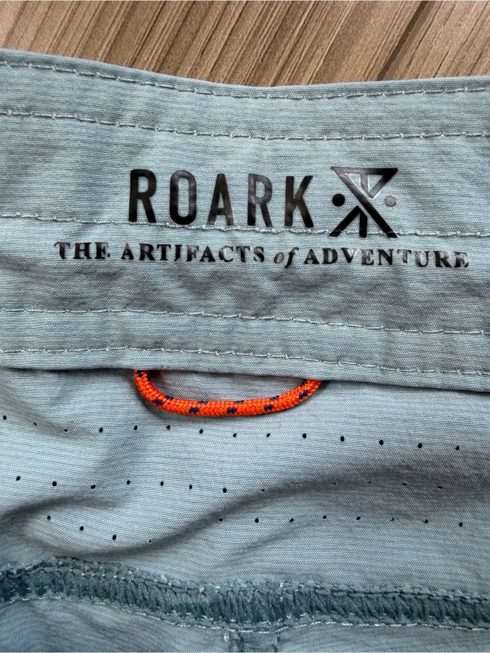 Roark Men's Layover Trail 2.0 Agave Blue Nylon Shorts Sz 34 NWOT
