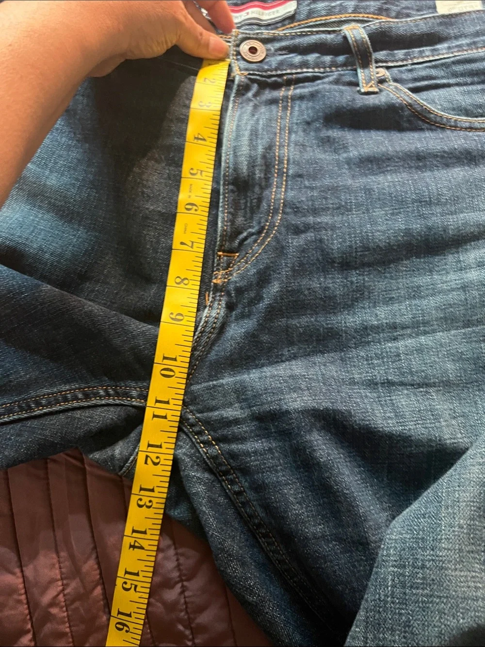 Tommy Hilfiger contrasting denim