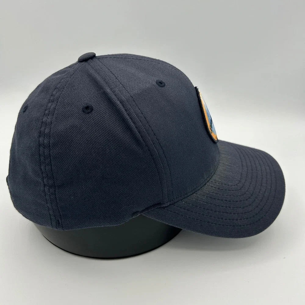 TravisMathew Hat Florida Patch Snapback Mens OSFM Navy Blue Golf Coastal Style