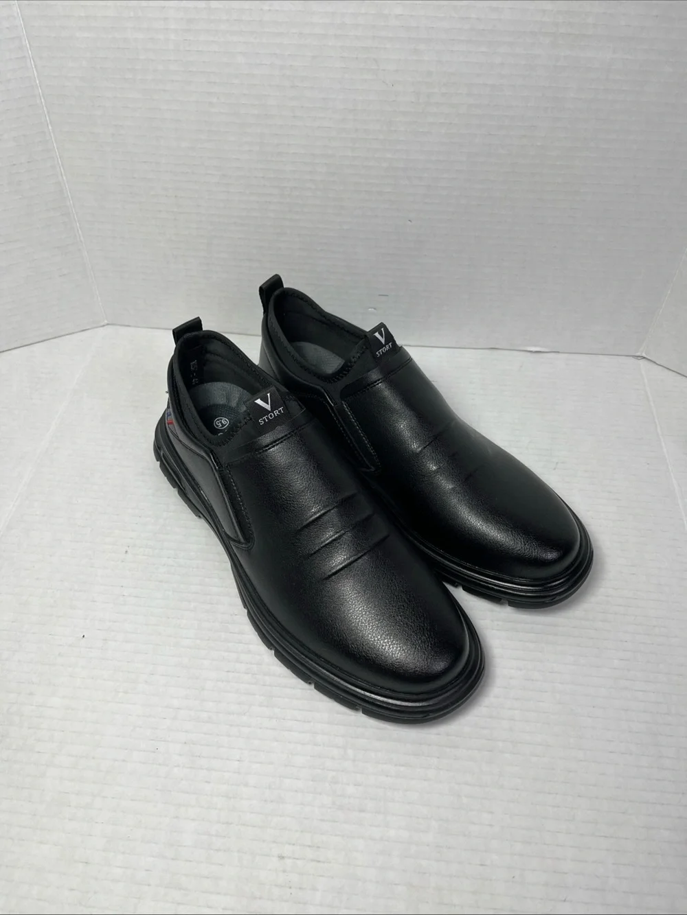 Men’s Black Slip-On Comfort Loafers