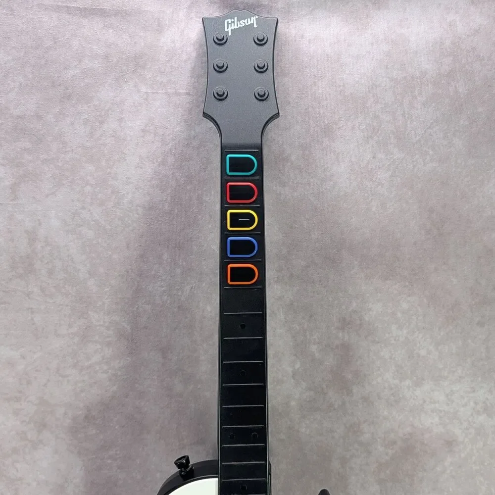 Nintendo Wii Guitar Hero Les Paul Controller RedOctane Gibson UNTESTED With Bag