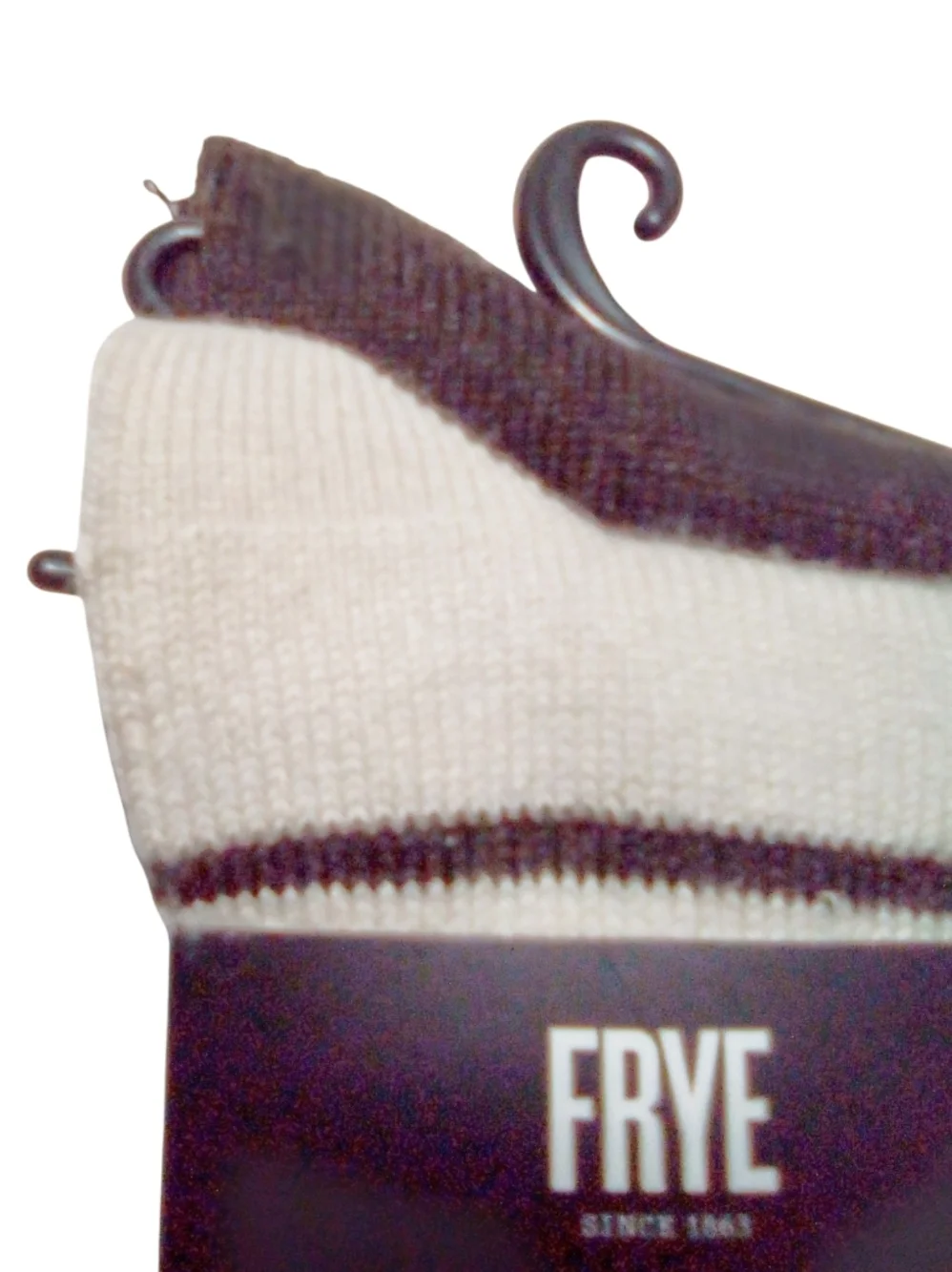 FRYE Women's Cashmere Blend Boot Socks 2 Pair Pack Shoe Size 5-10 Solid Stripe