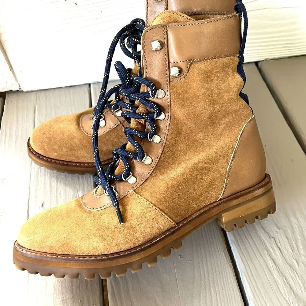 H&M brown suede