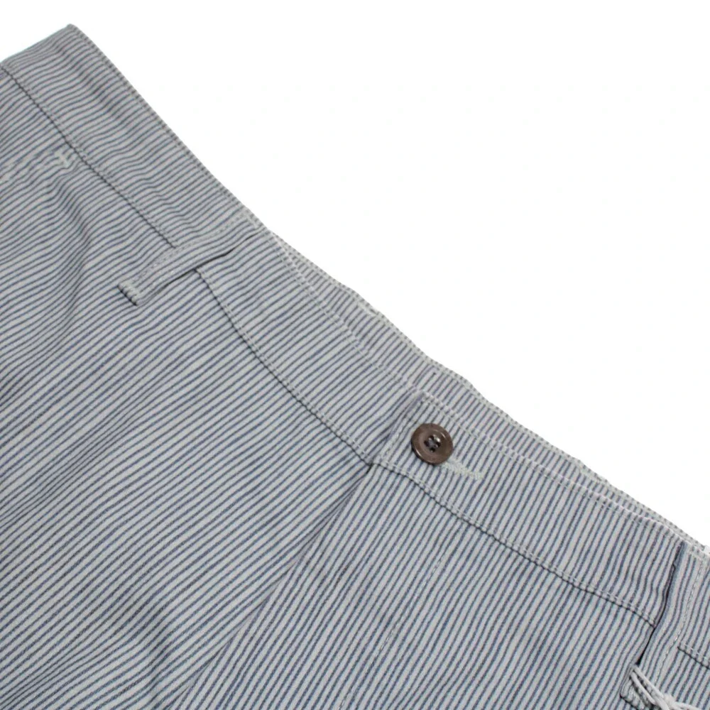 AG Adriano Goldschmied NWT Wanderer Slim Trouser Shorts Size 36 US Blue Stripes