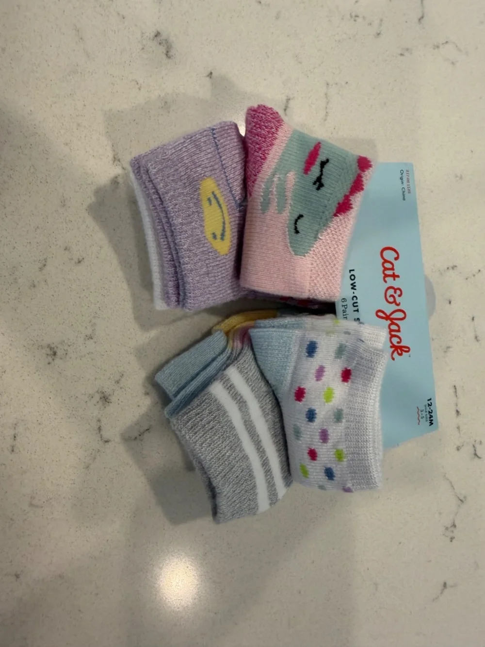 Cat & Jack Low-cut Socks (6-pk)