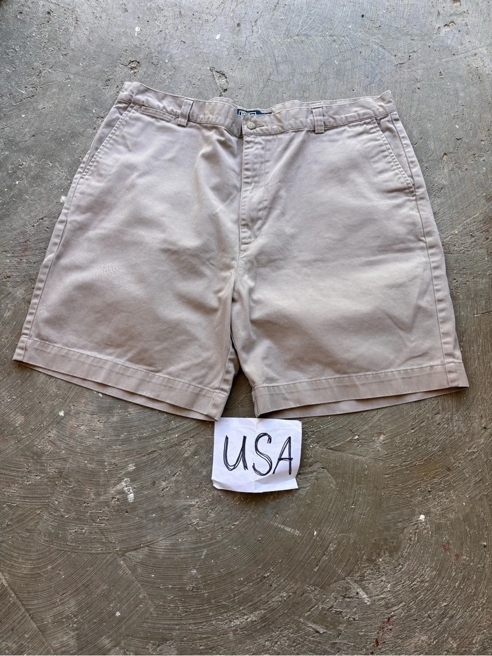 Vintage 90s RL Ralph Lauren POLO Chino Shorts Twill Men’s Size 40 Made In Mexico