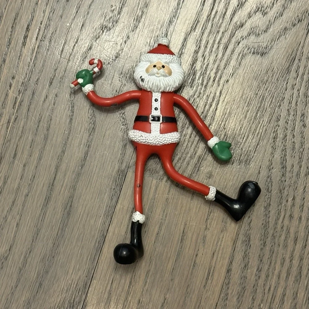 Russ Skinny Santa Bendy Rubber Bendable Poseable Figure‎ 5.75