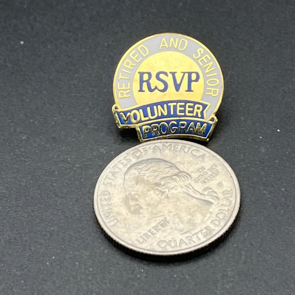 RSVP Retired And Senior Volunteer Program Lapel Hat Pin