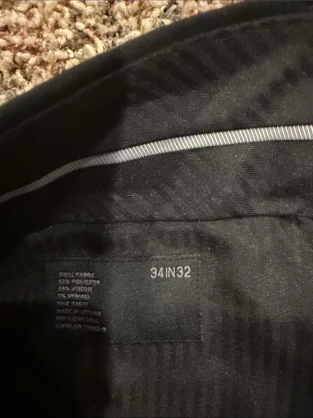 jf j.ferrar Men's Black Straight Dress Pants
