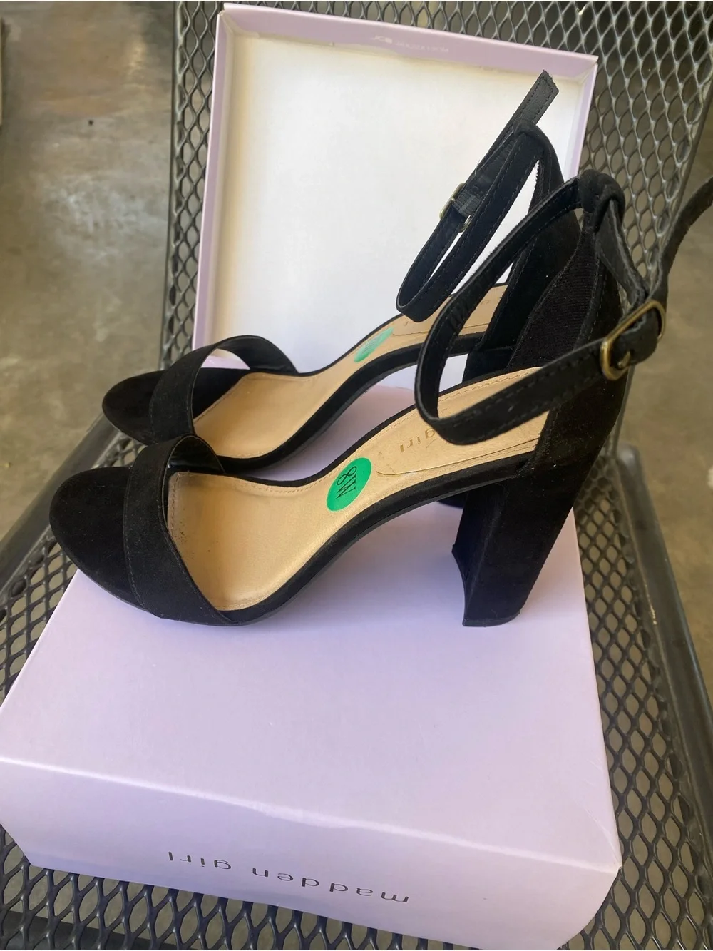 Madden Girl Black Suede heels