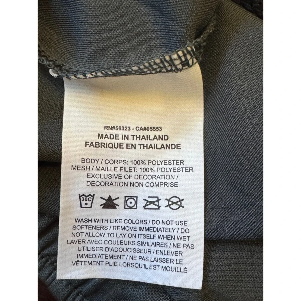 Nike Womens Dri-FIT Training Pants Charcoal Gray Straight Leg Size Small