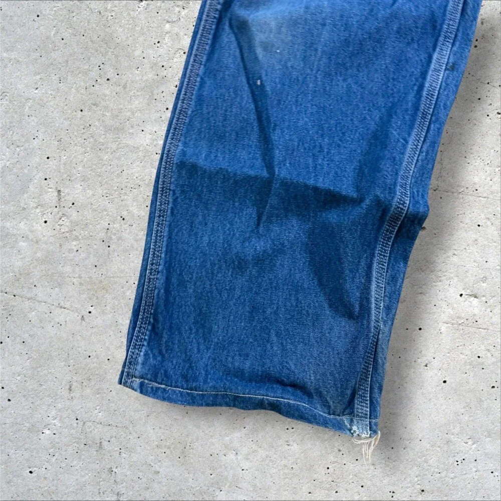 Carhartt FRB13DNM Flame Resistant Denim Jeans Men 38x32 Measure 38x30 Dungaree