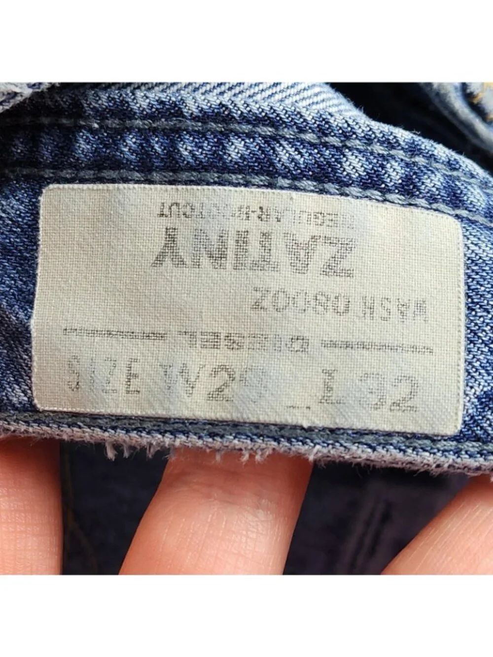 Diesel Jeans Mens 29x32 Blue Zatiny Bootcut Denim Medium Wash Button Fly Casual