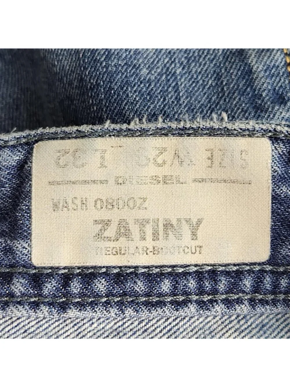 Diesel Jeans Mens 29x32 Blue Zatiny Bootcut Denim Medium Wash Button Fly Casual