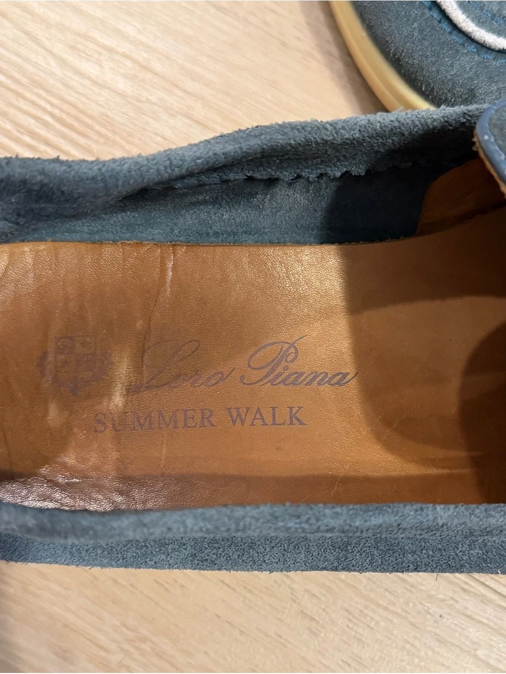 Loro Piana Teal Suede Tassel Loafers