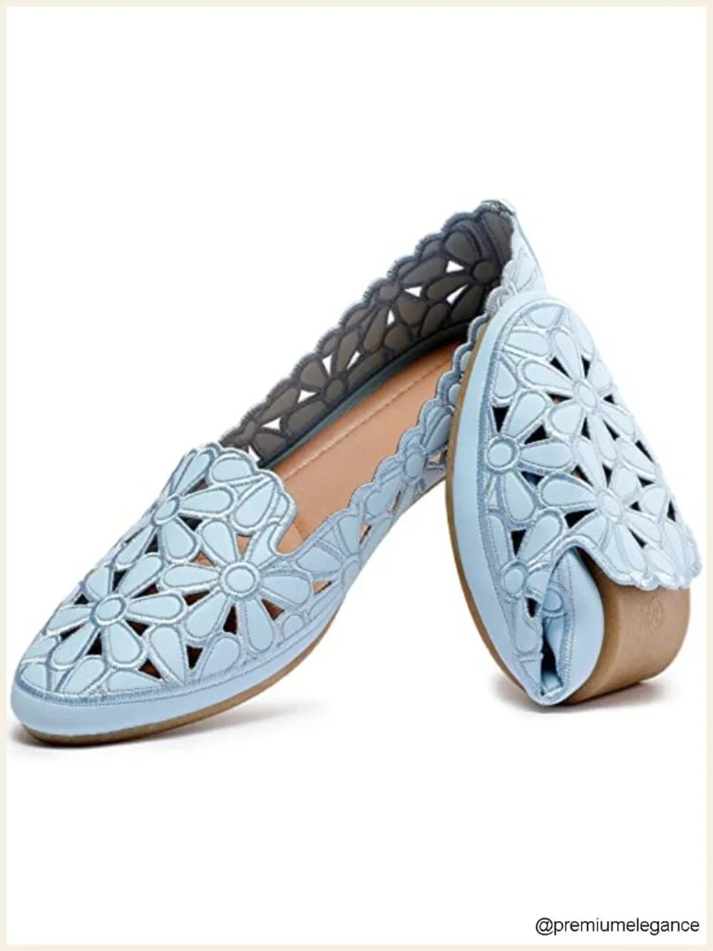Women's Slip On Ballet Flats PU Leather Round Toe Dress Shoes