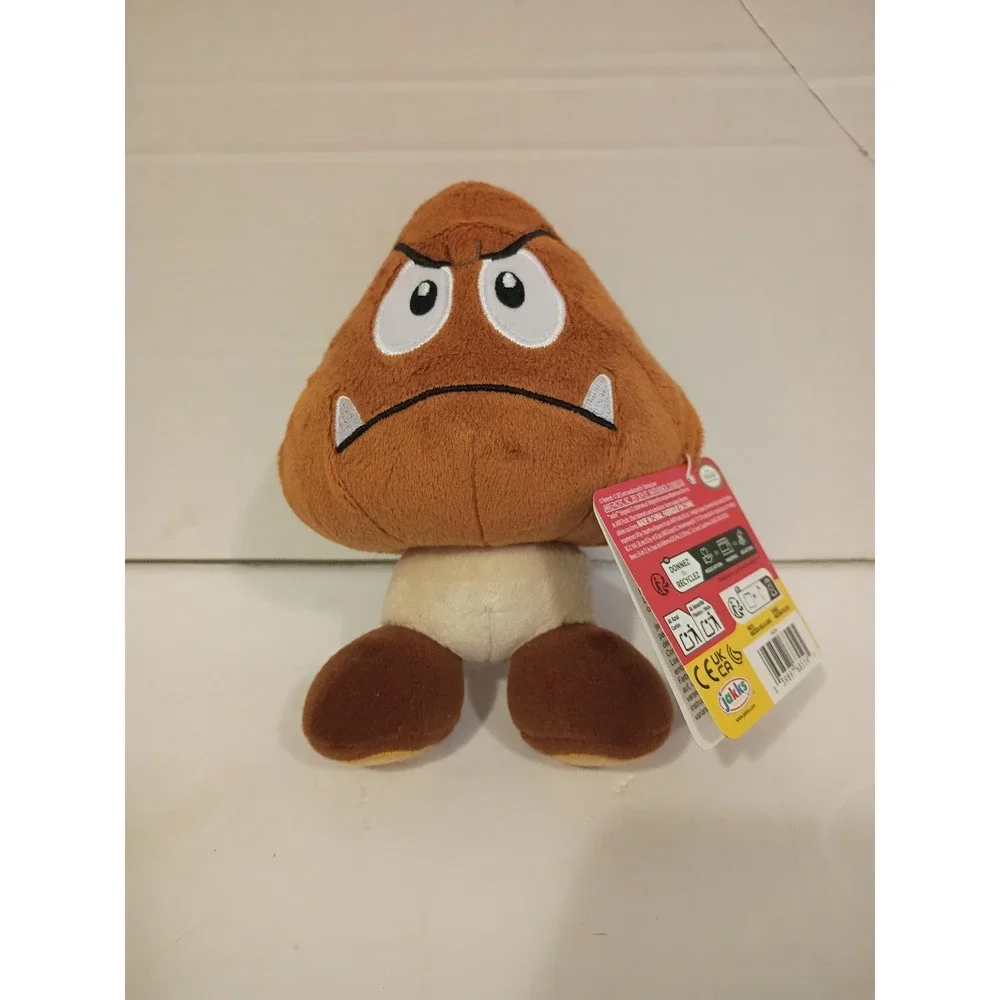 Jakks Pacific Super Mario Goomba Plush Brown Nintendo Collectible Toy NWT