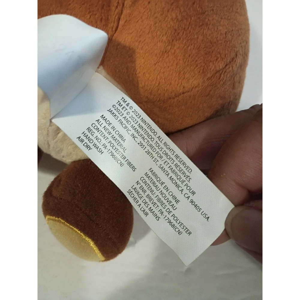 Jakks Pacific Super Mario Goomba Plush Brown Nintendo Collectible Toy NWT
