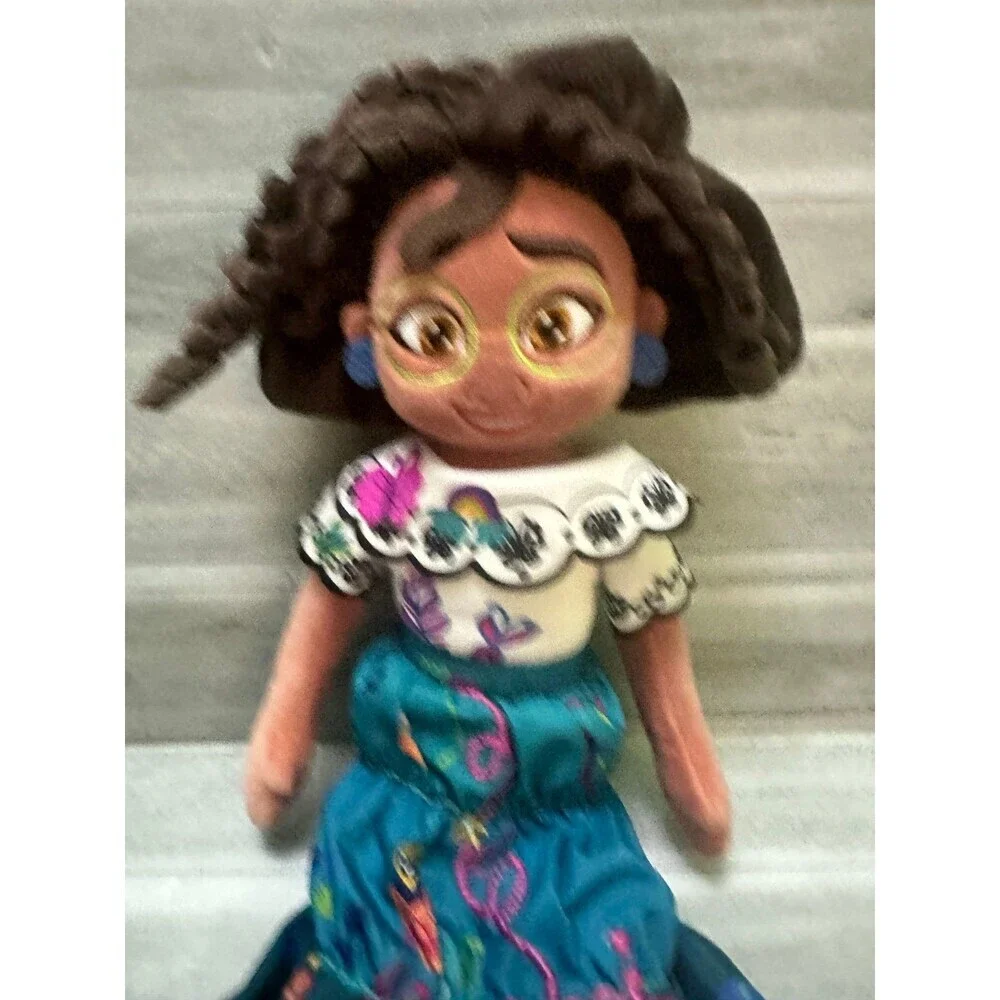 Disney Mirabel Embroidered Teal Dress Plush Doll with Pink Shoes