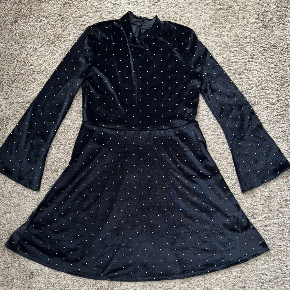 Art Class Black Velvet Girls Holiday Dress Size XXL (18)
