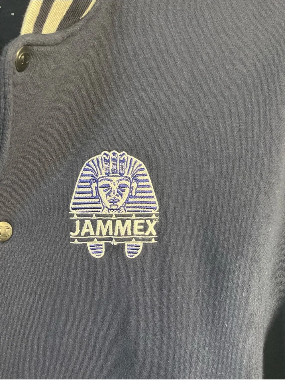 Champion embroidered cuffs wear