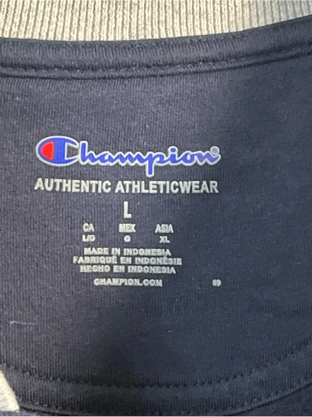 Champion navy bomber gray