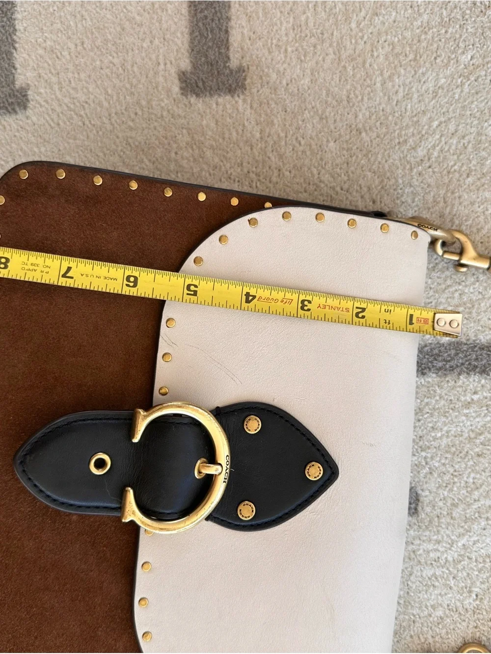 Coach colorblock leather